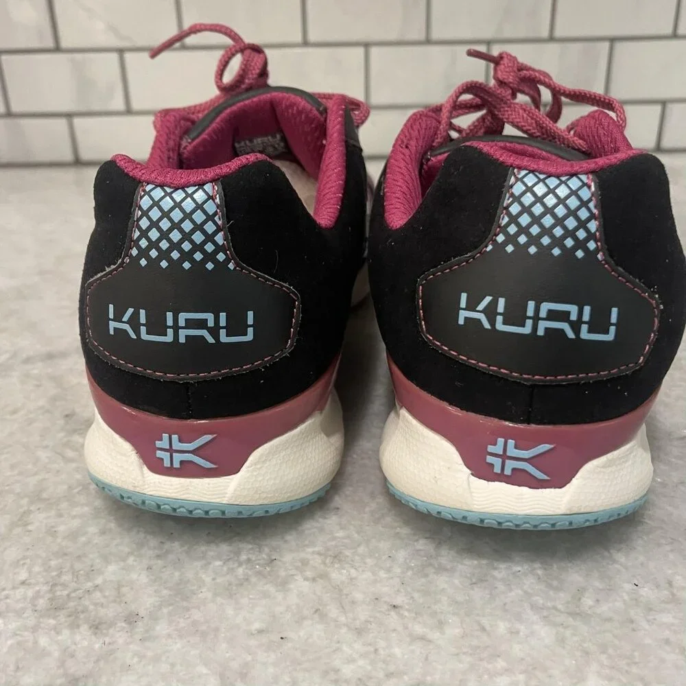 Kuru Shoes Womens‎ Size 12 Pink Black Mesh Athletic Walking Sneakers 201324
